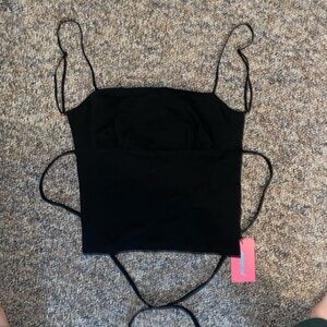 Brand new edikted tie back top